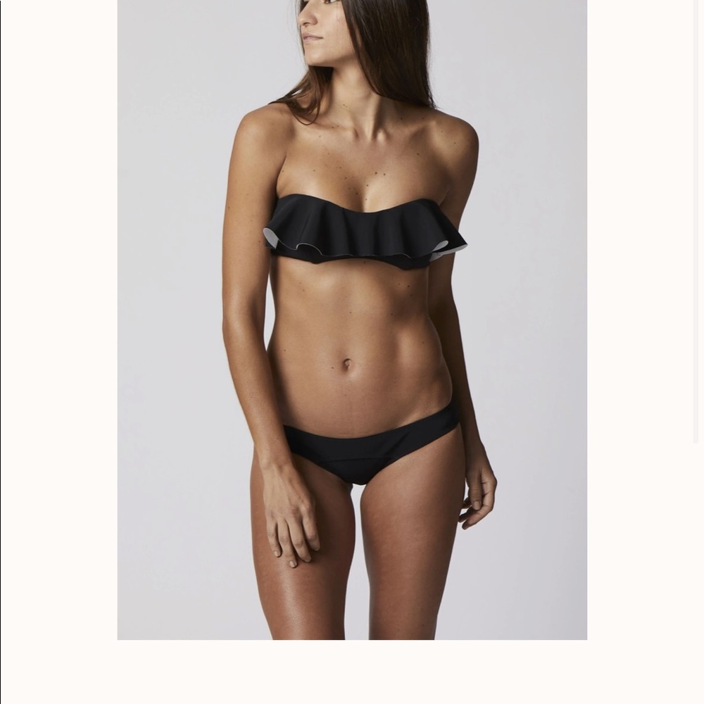 Lisa Marie bikini set, natalie black flounce bikini